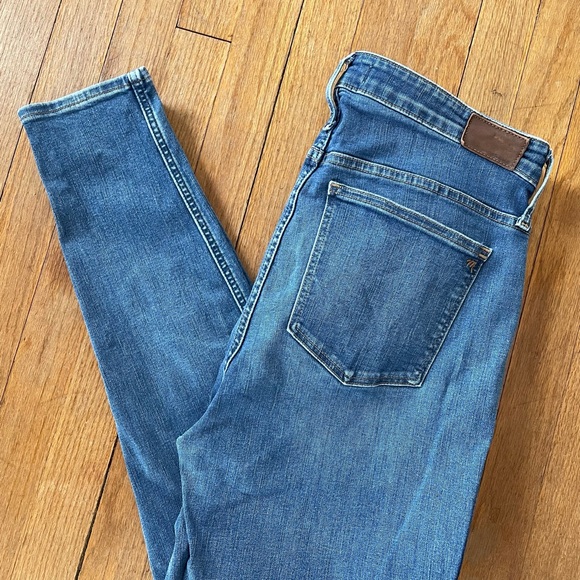 Madewell High Rise Skinny Blue Denim Jeans - Picture 3 of 6